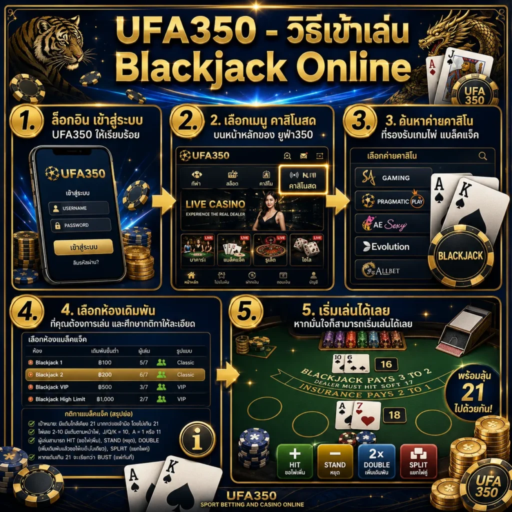 วิธีเล่นแบล็คแจ็ค