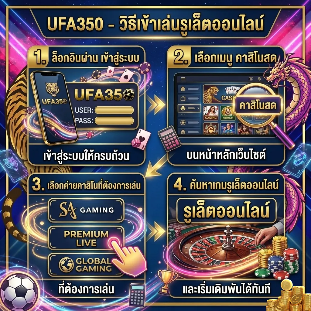 วิธีเล่นรูเล็ต UFA350