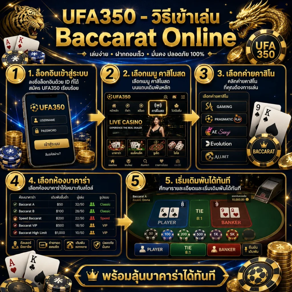 วิธีเล่นบาคาร่า